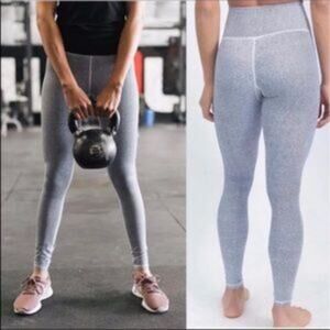 ZYIA Active Racer Light N Tight White + Black Dotted Leggings Size Woman's 4